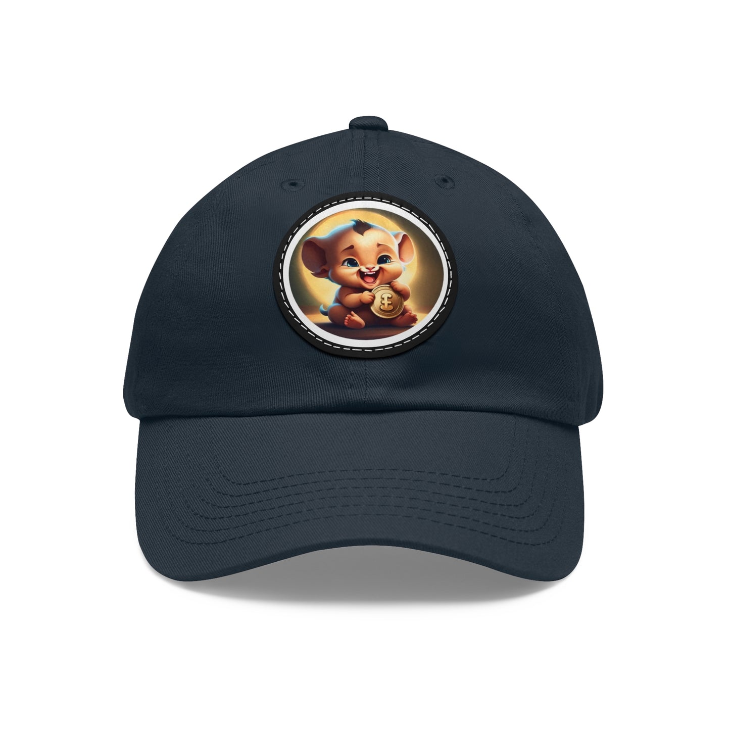 Fierce Baby Coin Hat with Leather Patch (Round)