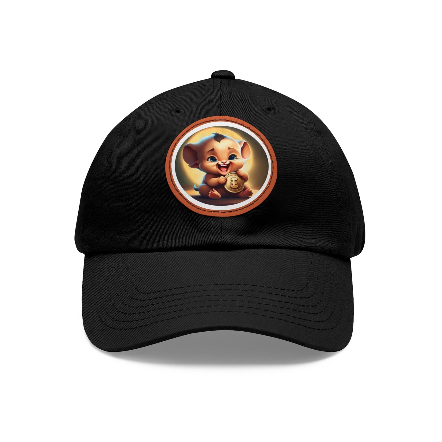 Fierce Baby Coin Hat with Leather Patch (Round)