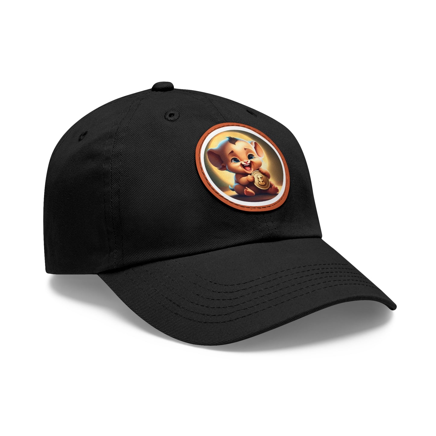 Fierce Baby Coin Hat with Leather Patch (Round)