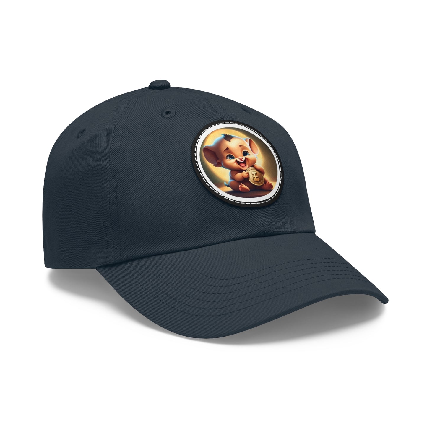 Fierce Baby Coin Hat with Leather Patch (Round)