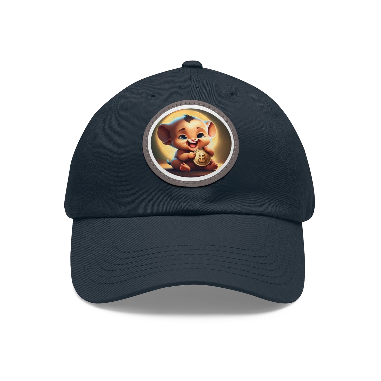 Fierce Baby Coin Hat with Leather Patch (Round)