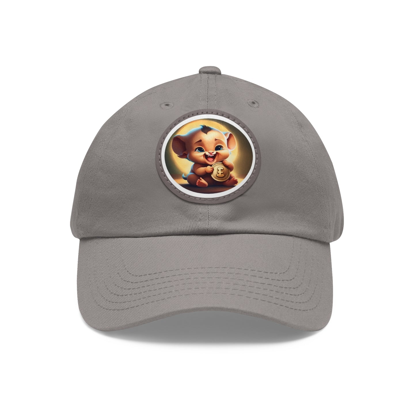Fierce Baby Coin Hat with Leather Patch (Round)