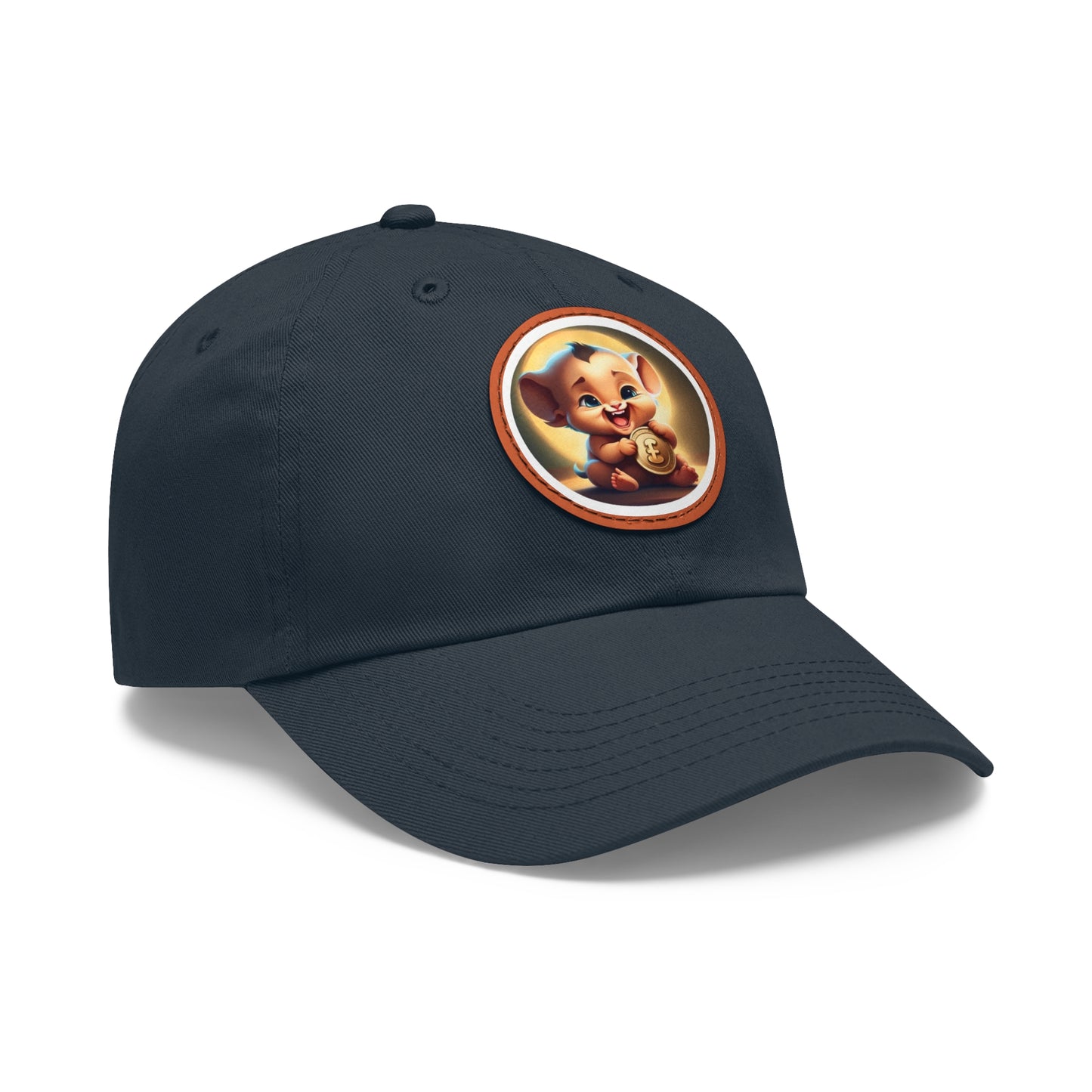 Fierce Baby Coin Hat with Leather Patch (Round)