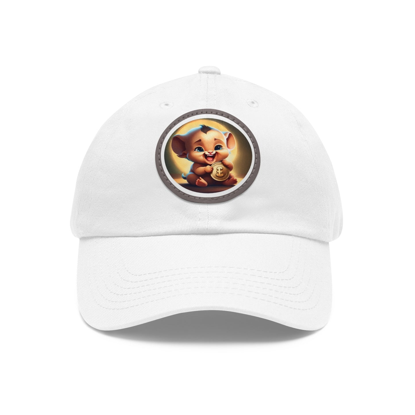 Fierce Baby Coin Hat with Leather Patch (Round)
