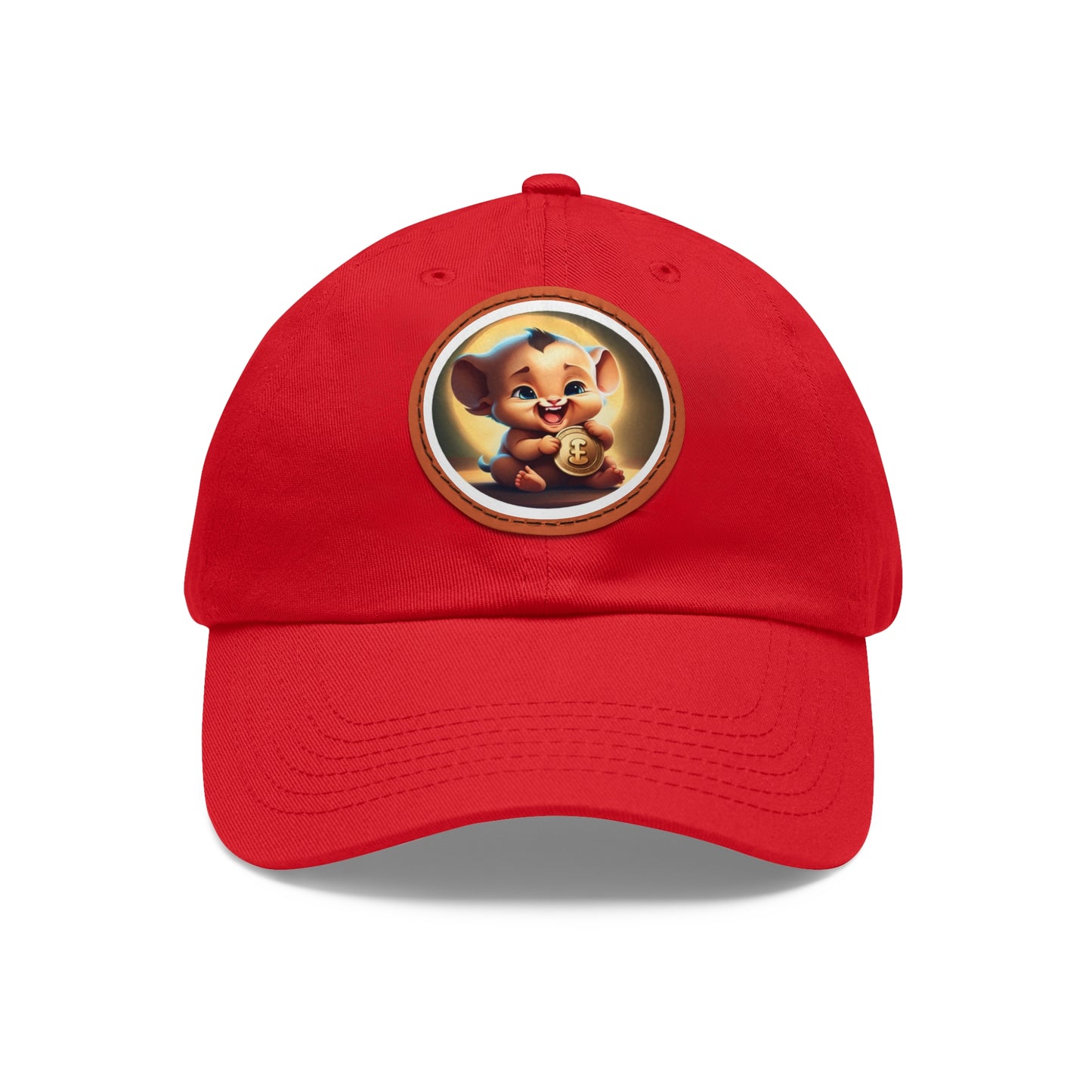 Fierce Baby Coin Hat with Leather Patch (Round)