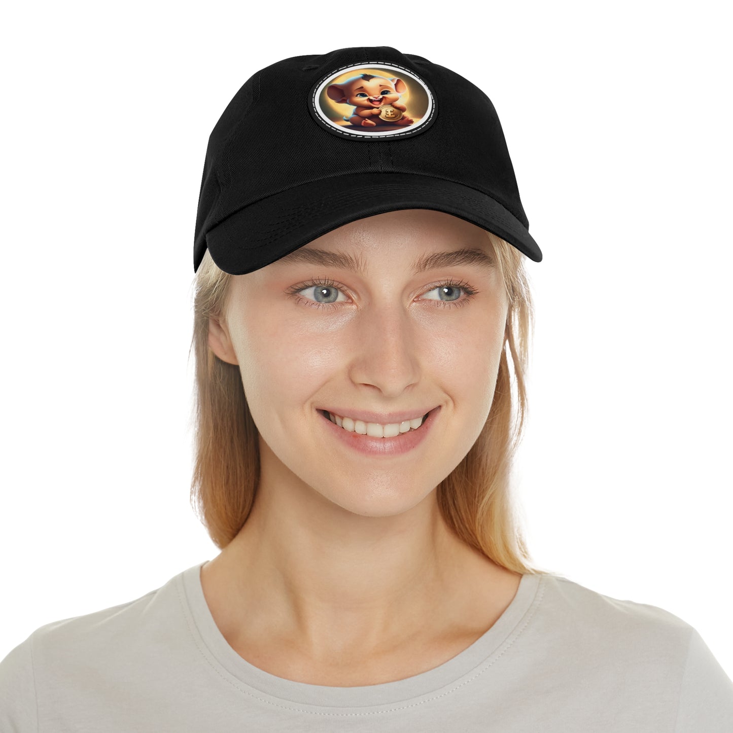 Fierce Baby Coin Hat with Leather Patch (Round)
