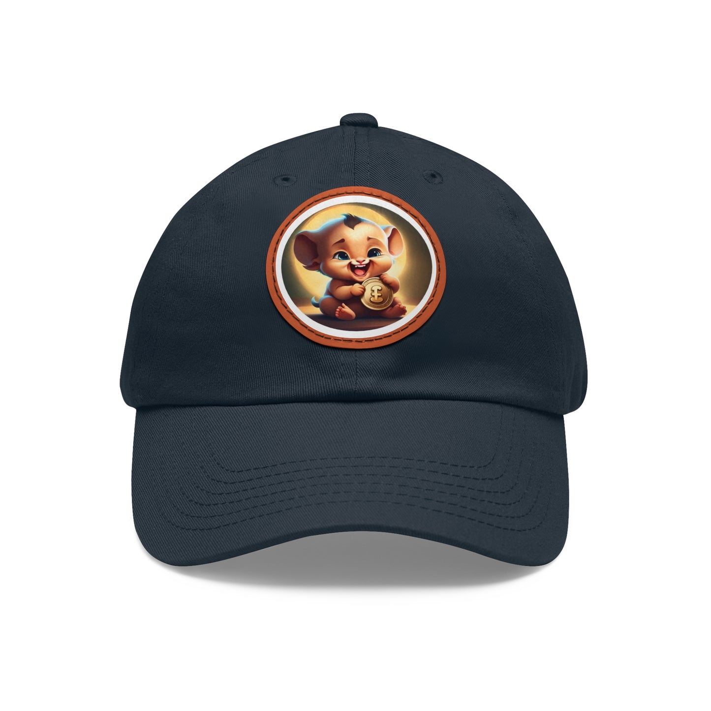 Fierce Baby Coin Hat with Leather Patch (Round)