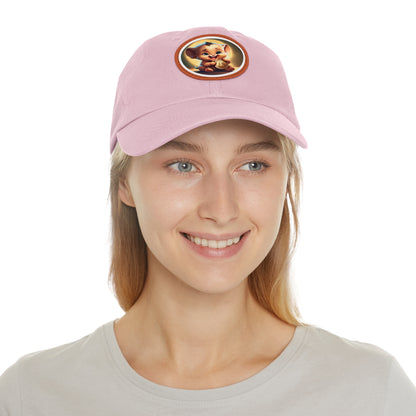 Fierce Baby Coin Hat with Leather Patch (Round)