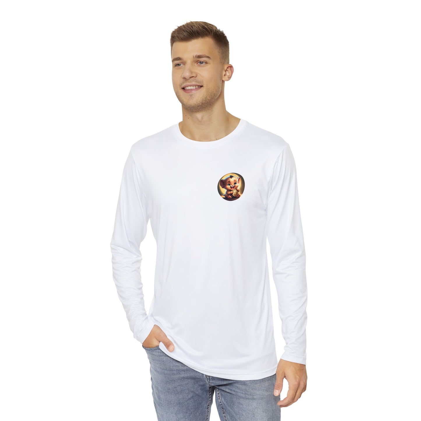 Fierce Baby Coin Men's Long Sleeve Shirt