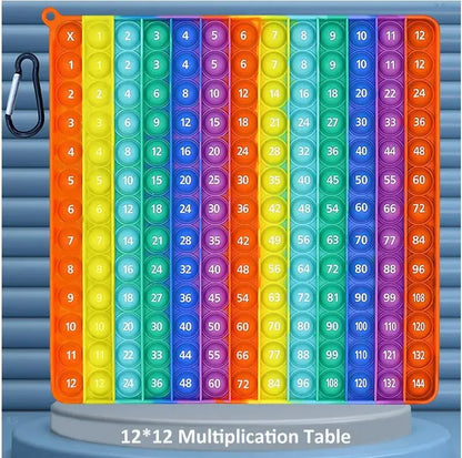 24cm Big Size Digital Multiplication Table Montessori Push Bubble Kids Toy Arithmetic Teaching Aids Educational Learning Toys