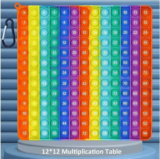 24cm Big Size Digital Multiplication Table Montessori Push Bubble Kids Toy Arithmetic Teaching Aids Educational Learning Toys